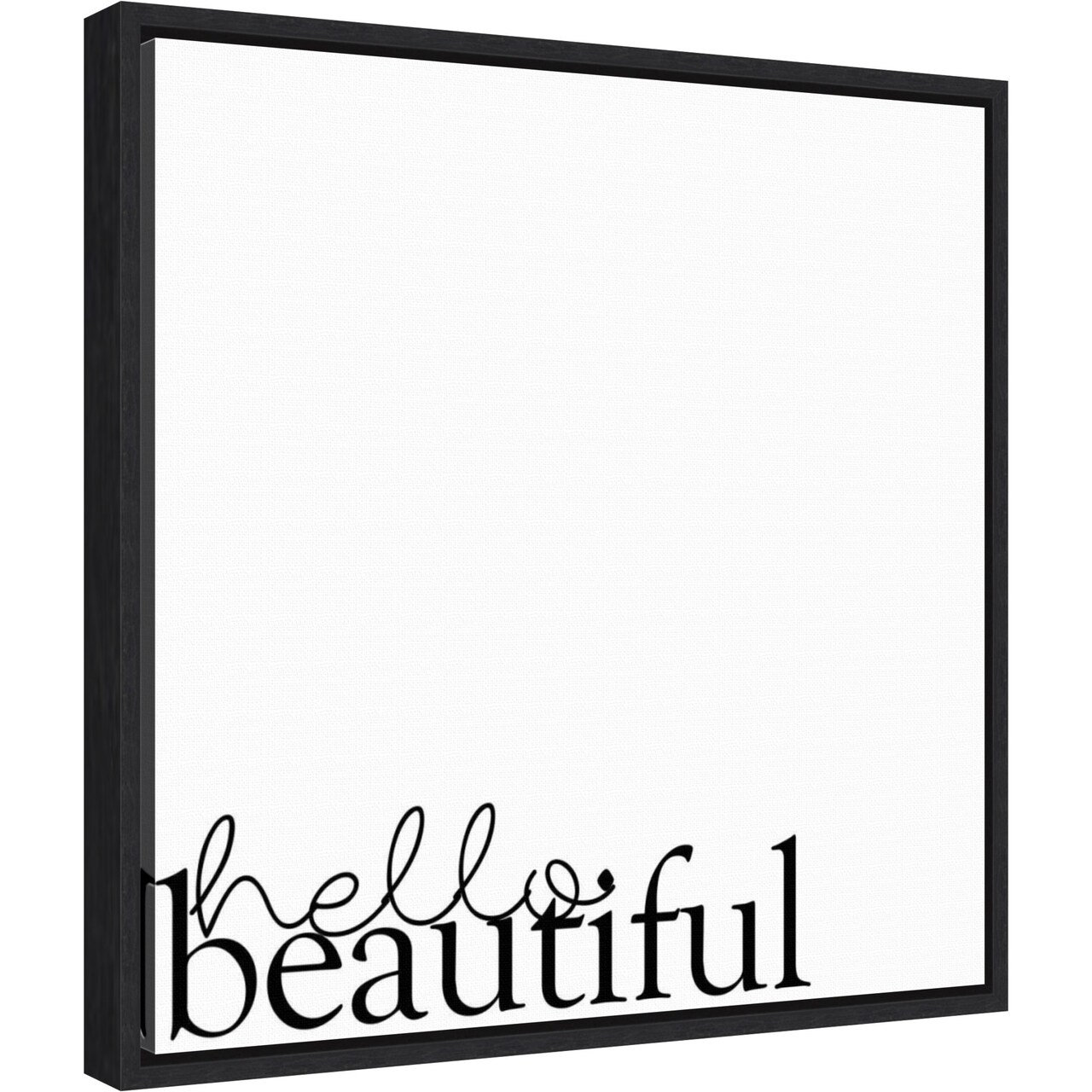 Love Quotes IV by Anna Hambly 16-in. W x 16-in. H. Canvas Wall Art Print Framed in Black